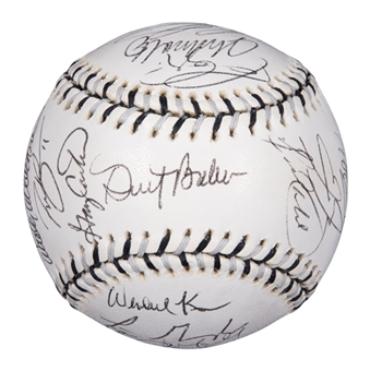 2003 National All-Star Team Signed Baseball With 24 Signatures Including Carter, La Russa & Pujols (MLB Authenticated)